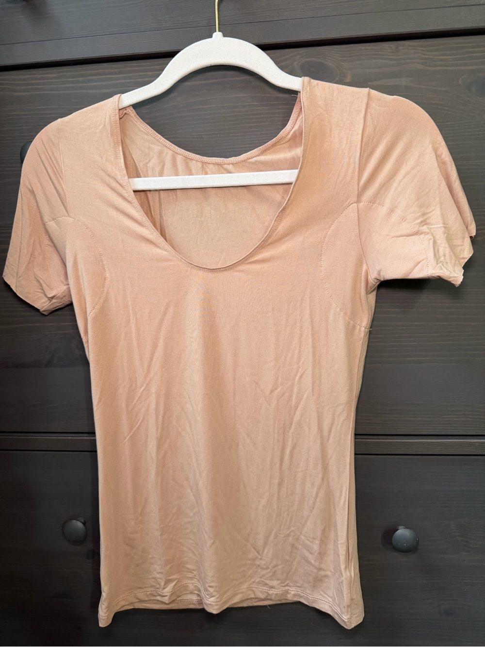 Women’s Scoop Neck Short Sleeve Tee - Nude Blush